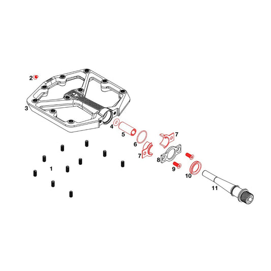 Sada na obnovu pedálů CRANKBROTHERS STAMP 7 / 11 #16273