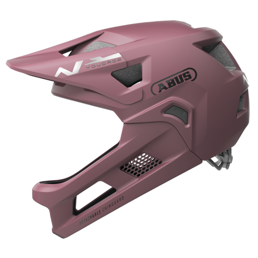MTB helma ABUS YOUDROP FF Junior červená Blush