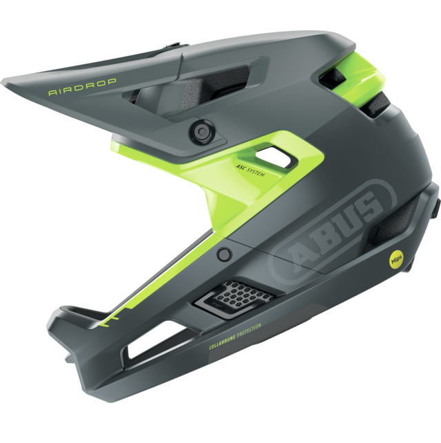 Přilba ABUS AIRDROP MIPS MTB šedá/žlutá
