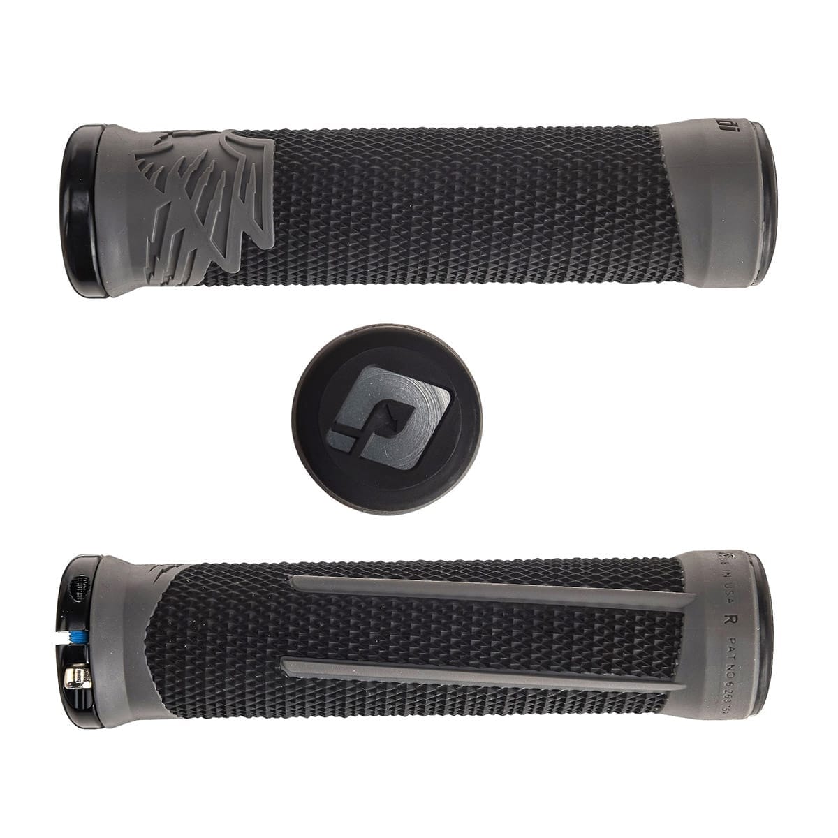 ODI AARON GWIN 2 Lock-On Gripy 135 mm černá/šedá