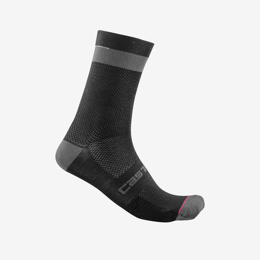 CASTELLI ALPHA 18 Ponožky černé/šedé