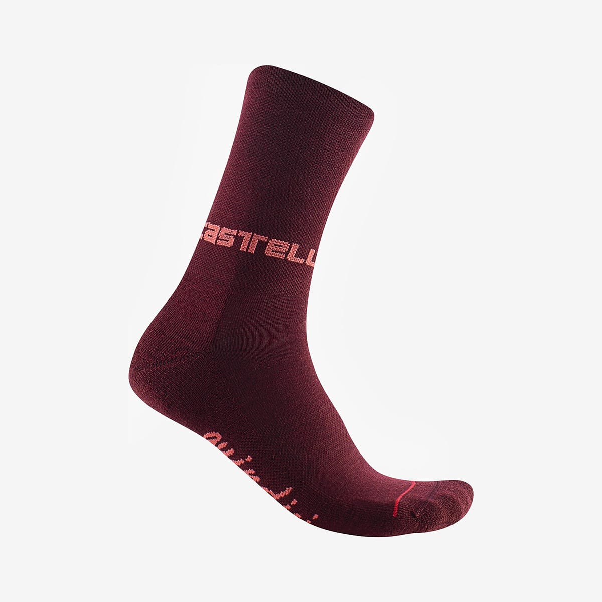 CASTELLI QUINDICI SOFT MERINO Dámské ponožky Bordeaux
