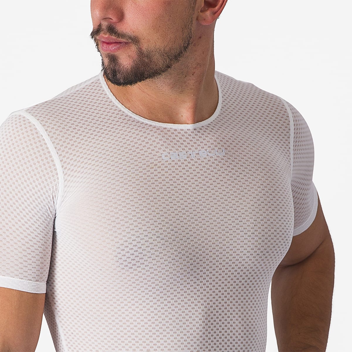CASTELLI PRO MESH 2.0 Spodní prádlo s krátkým rukávem Bílá