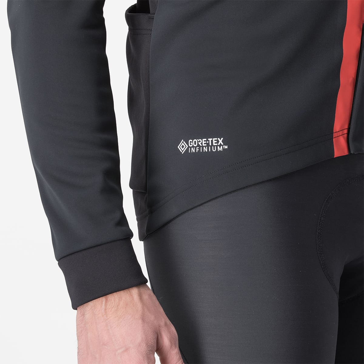 CASTELLI ENTRATA Bunda černá/červená
