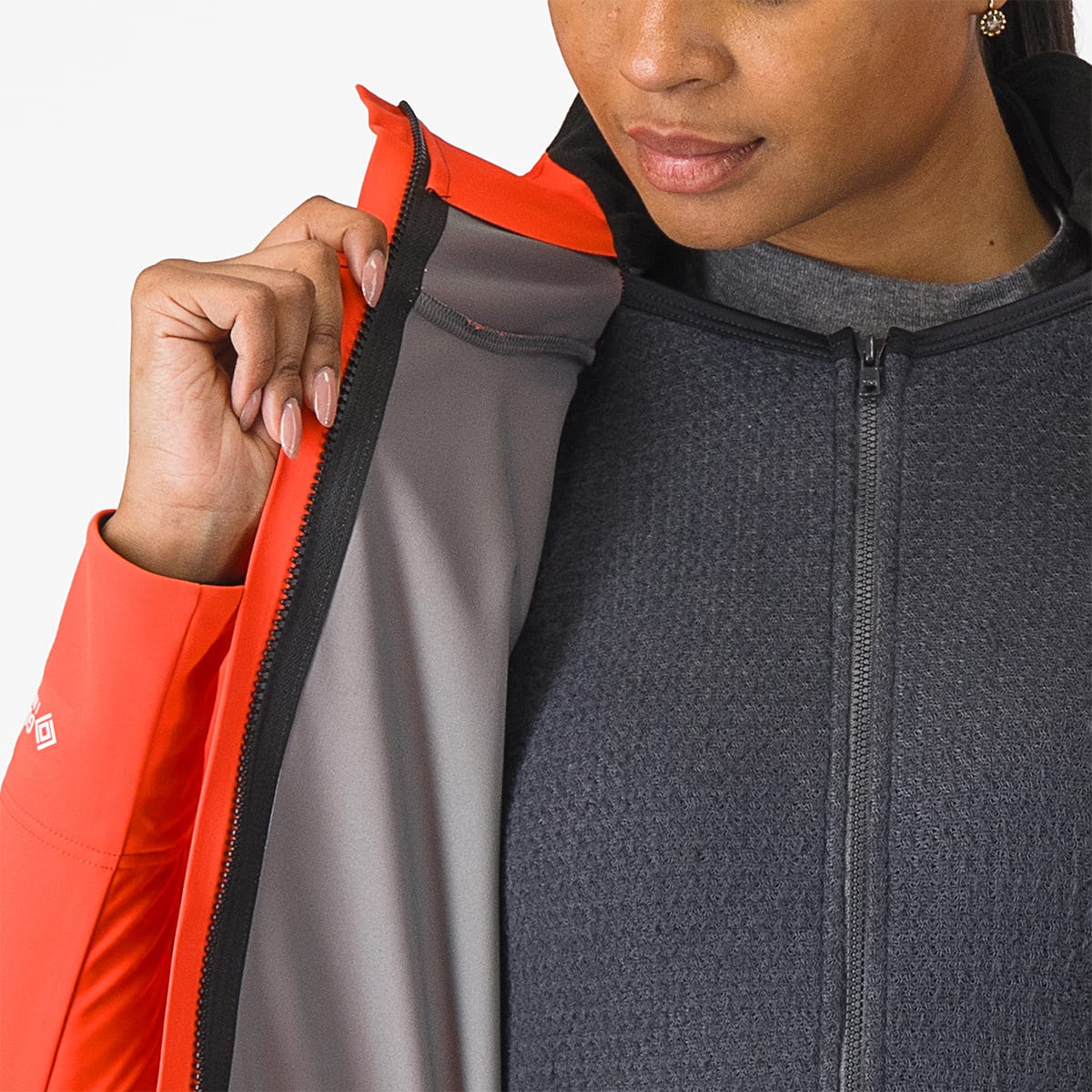 Dámská bunda CASTELLI ALPHA DOPPIO ROS Coral/Black