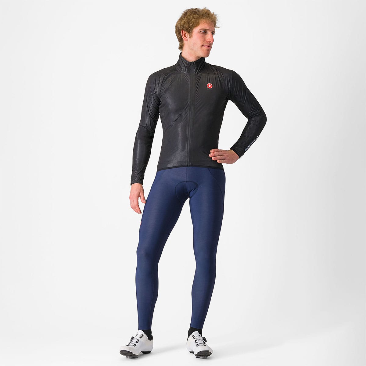 CASTELLI SQUALL SHELL Bunda černá/šedá