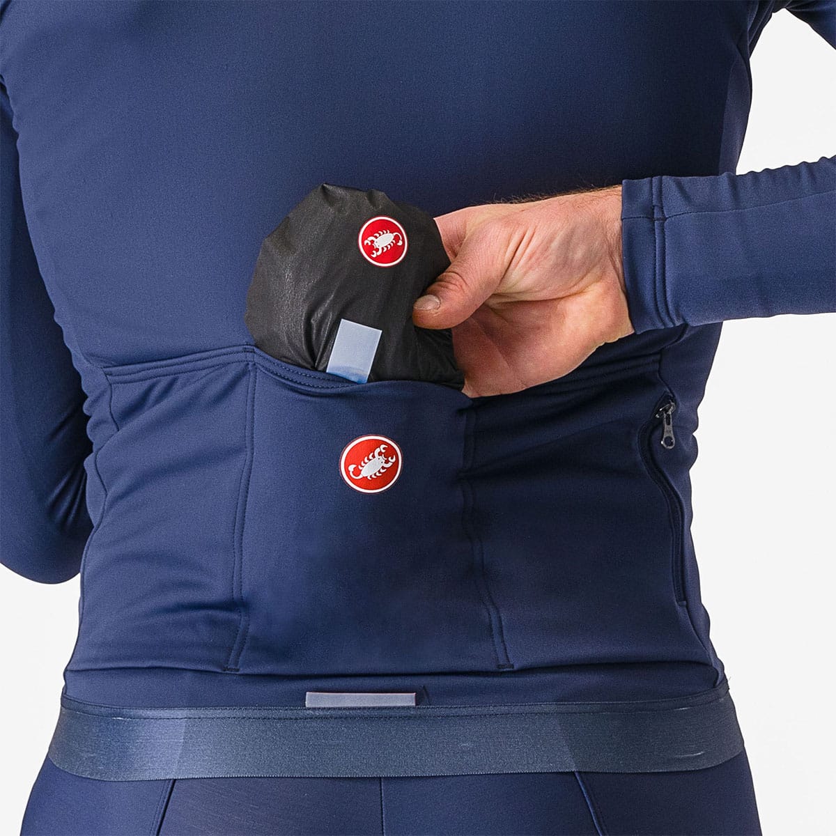 CASTELLI SQUALL SHELL Bunda černá/šedá