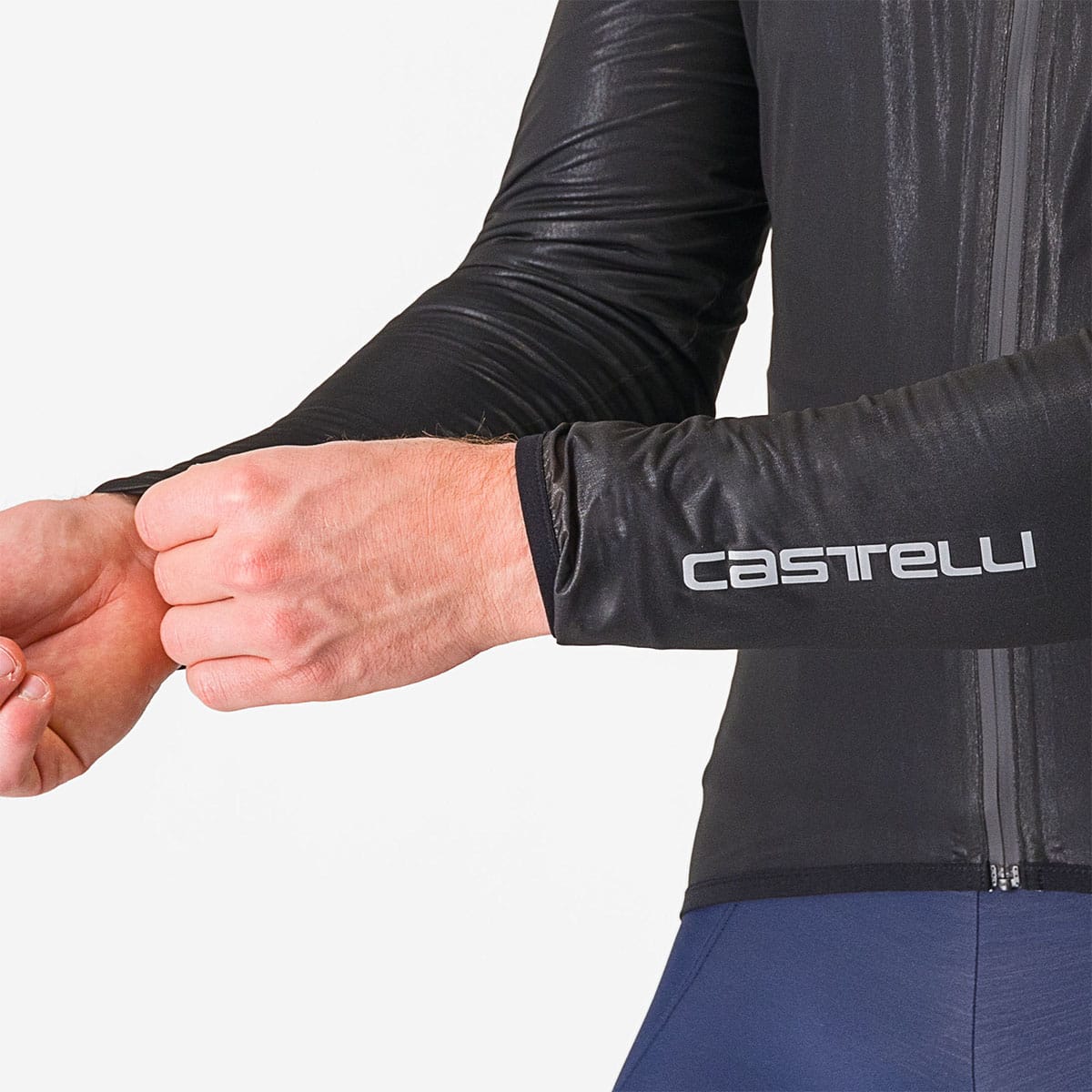 CASTELLI SQUALL SHELL Bunda černá/šedá