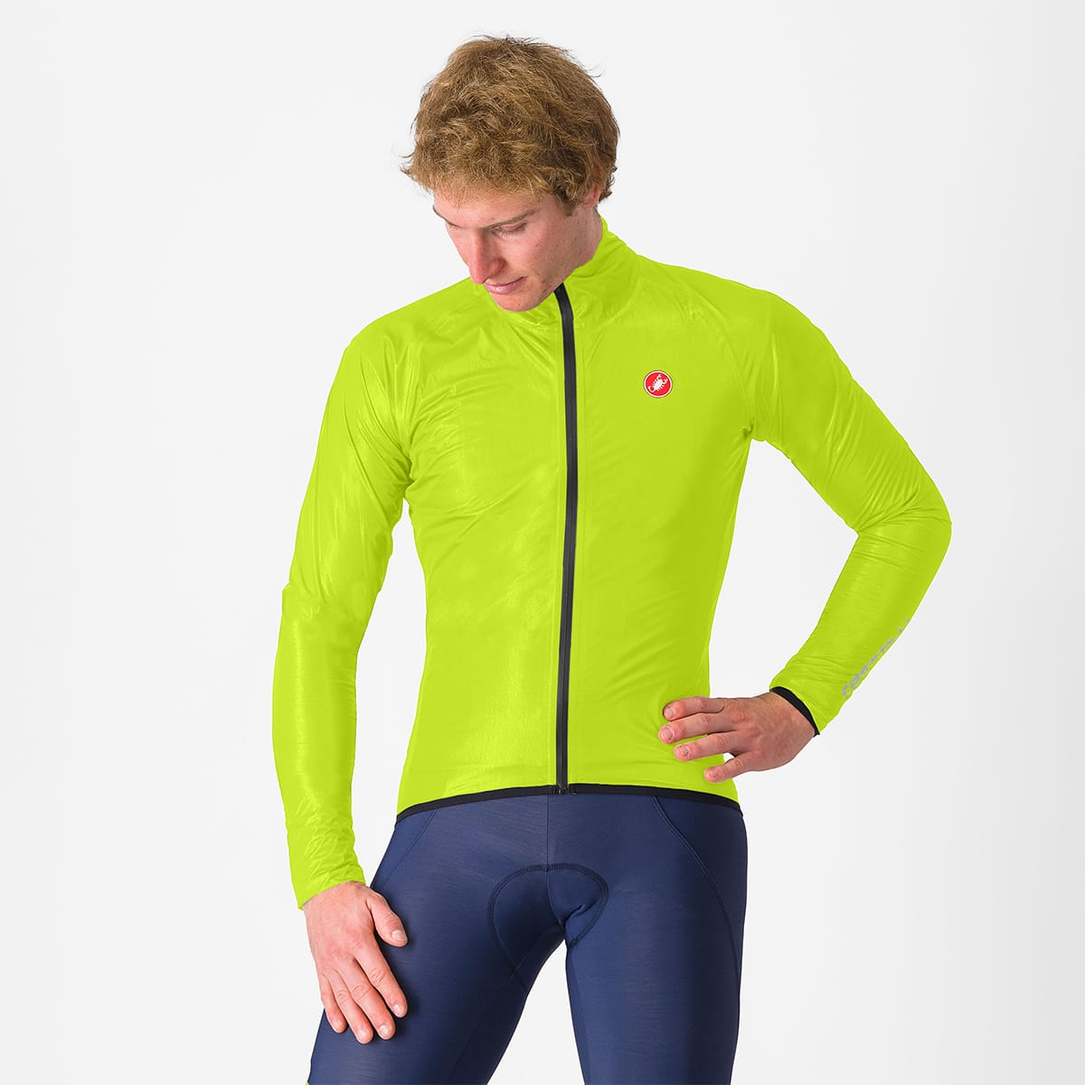 CASTELLI SQUALL SHELL Bunda žlutá/černá
