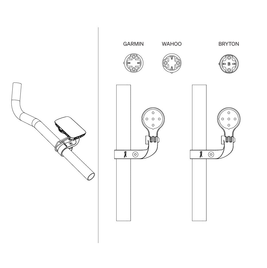 DEDA PARAMOUNT GPS bracket for 24mm extension