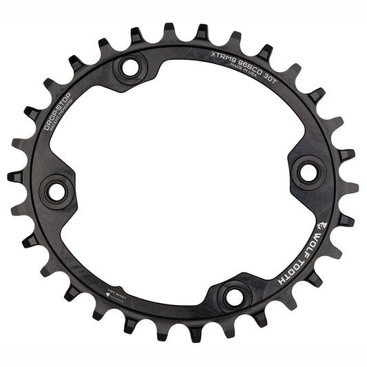 WOLF TOOTH ELLIPTICAL 96 BCD 11V Shimano XTR M9000/9020 4 Hole 96mm Black Chainring