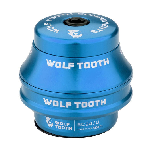 Vysoký kalíšek pro externí náhlavní soupravu WOLF TOOTH PREMIUM 1"1/8 EC34 Stack 16 mm Blue