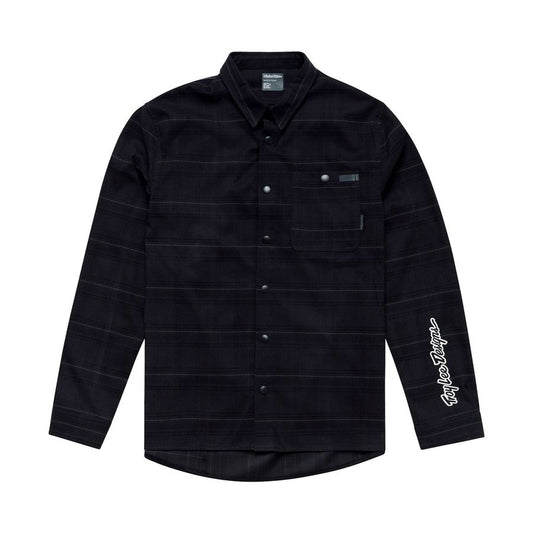 TROY LEE GRIND DESIGNS FLANNEL PLAID Carbon Technické tričko