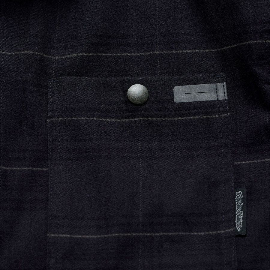 TROY LEE GRIND DESIGNS FLANNEL PLAID Carbon Technické tričko