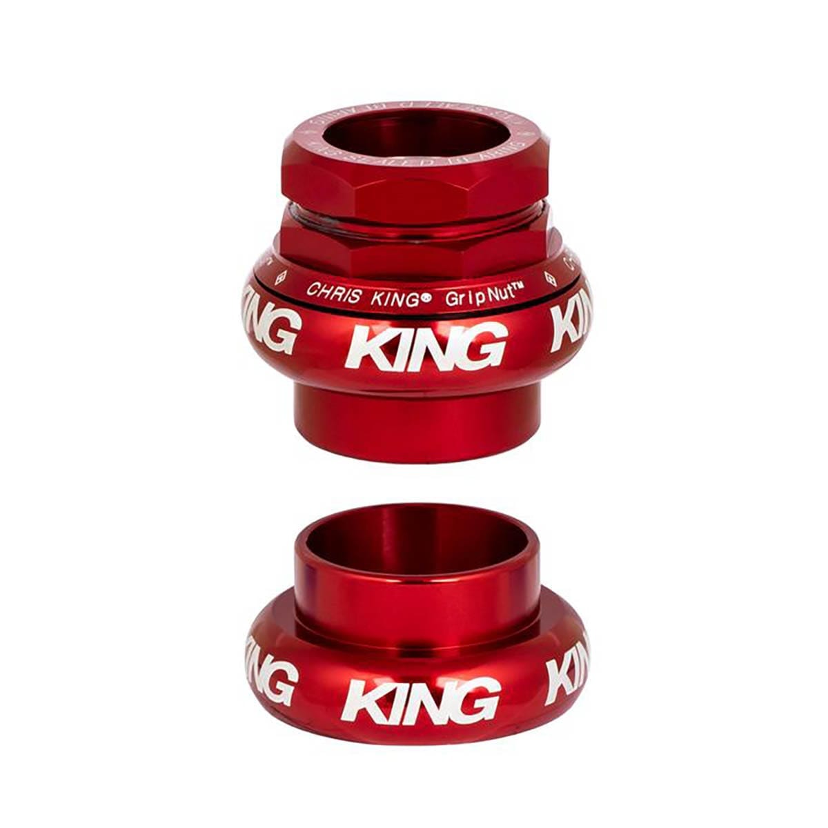 CHRIS KING GRIPNUT 1" vnější náhlavní souprava EC30/EC30 červená