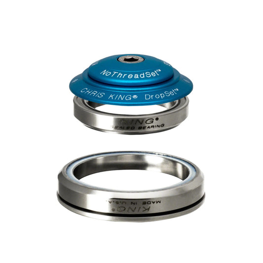 Integrované hlavové složení CHRIS KING DROPSET 5 1"1/8-1,5" IS42/IS52 Tyrkysová