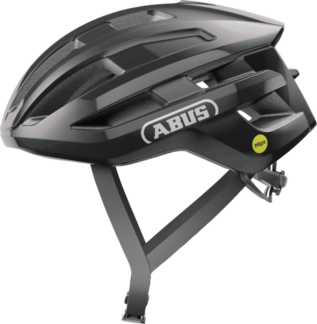 ABUS POWERDOME MIPS Road Helmet Black Glossy