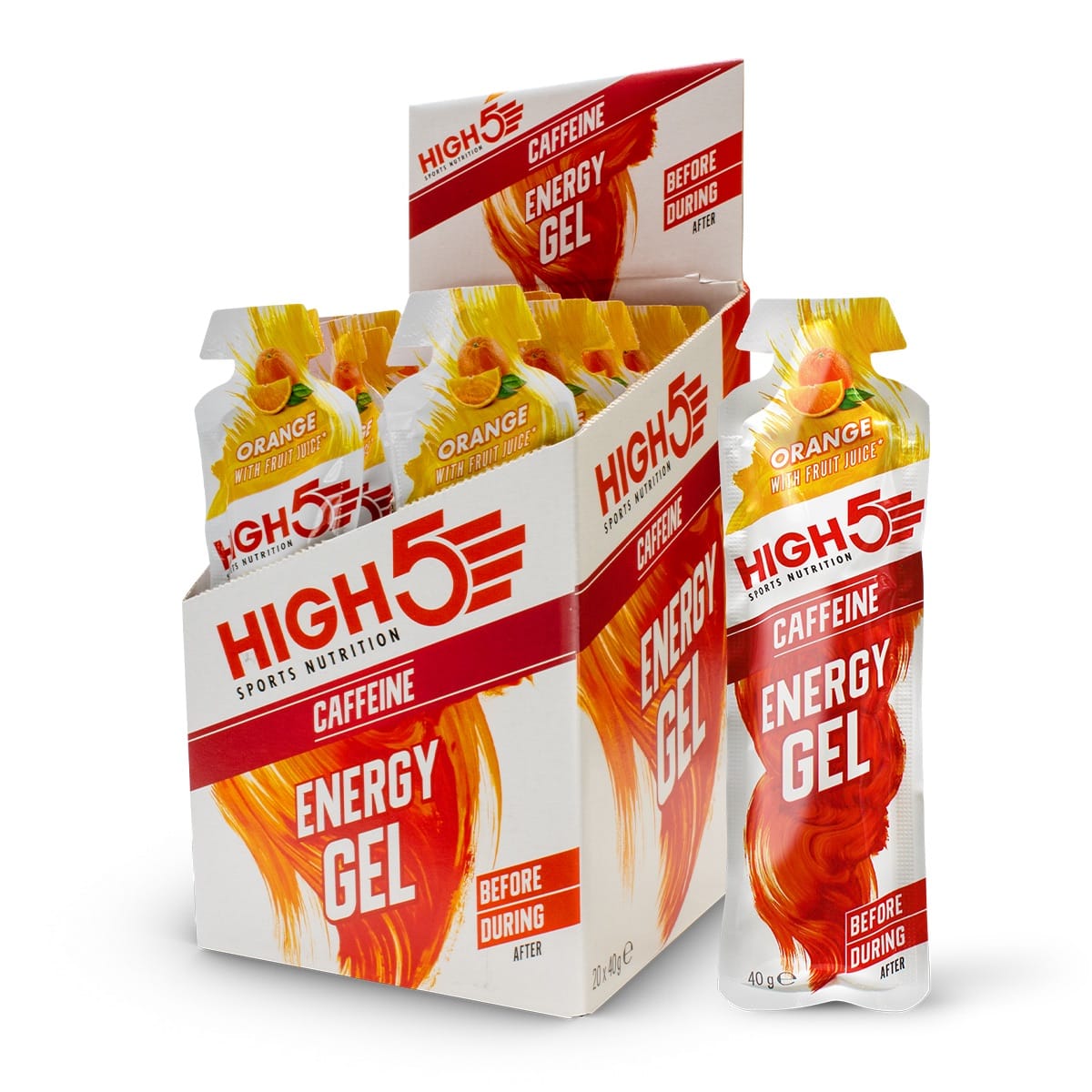HIGH5 ENERGY GEL Caffeine (40g) Orange