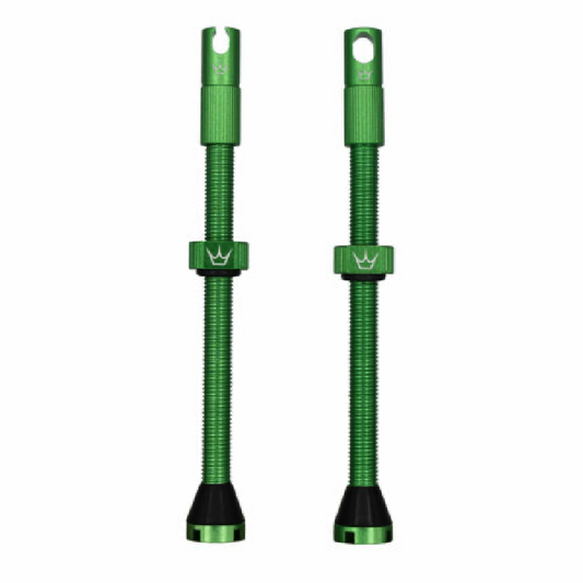 PEATY'S x Chris King MK2 Presta 80 mm Tubeless Valves (x2) Green