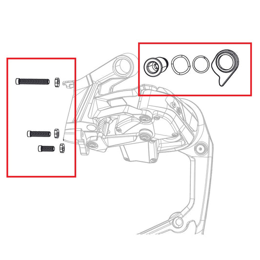SRAM RED AXS E1 Max 36T zadní přehazovačka Tahový šroub