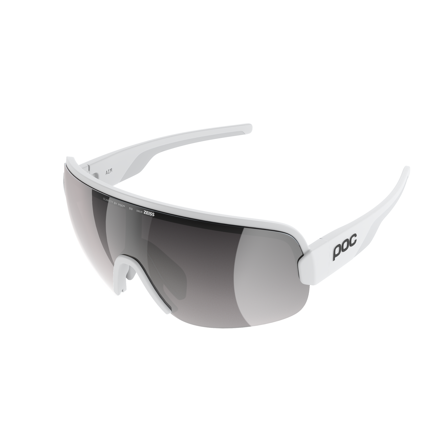 POC AIM Goggles White/Clarity Road/Sunny Silver