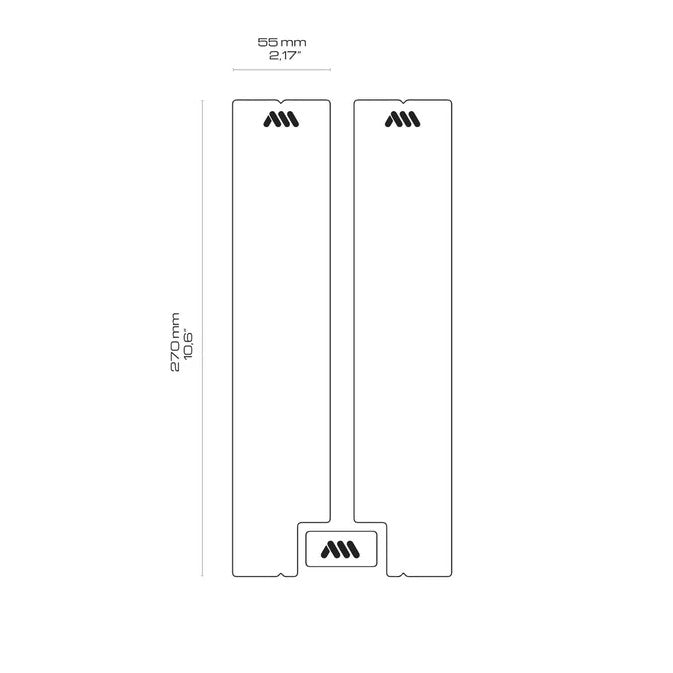ALL MOUNTAIN STYLE Transparent Adhesive Fork Protector