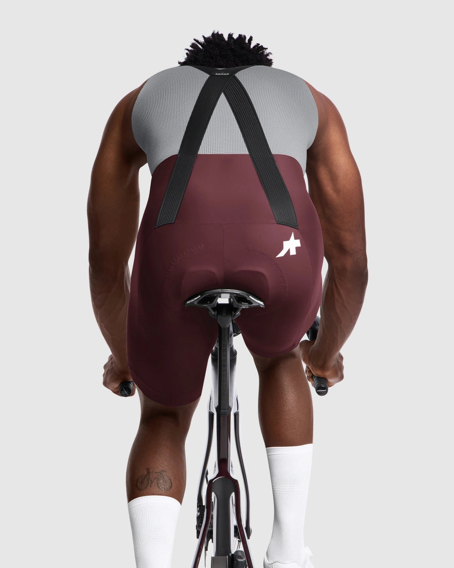 ASSOS MILLE GT S11 Burgundy Red Bib Short