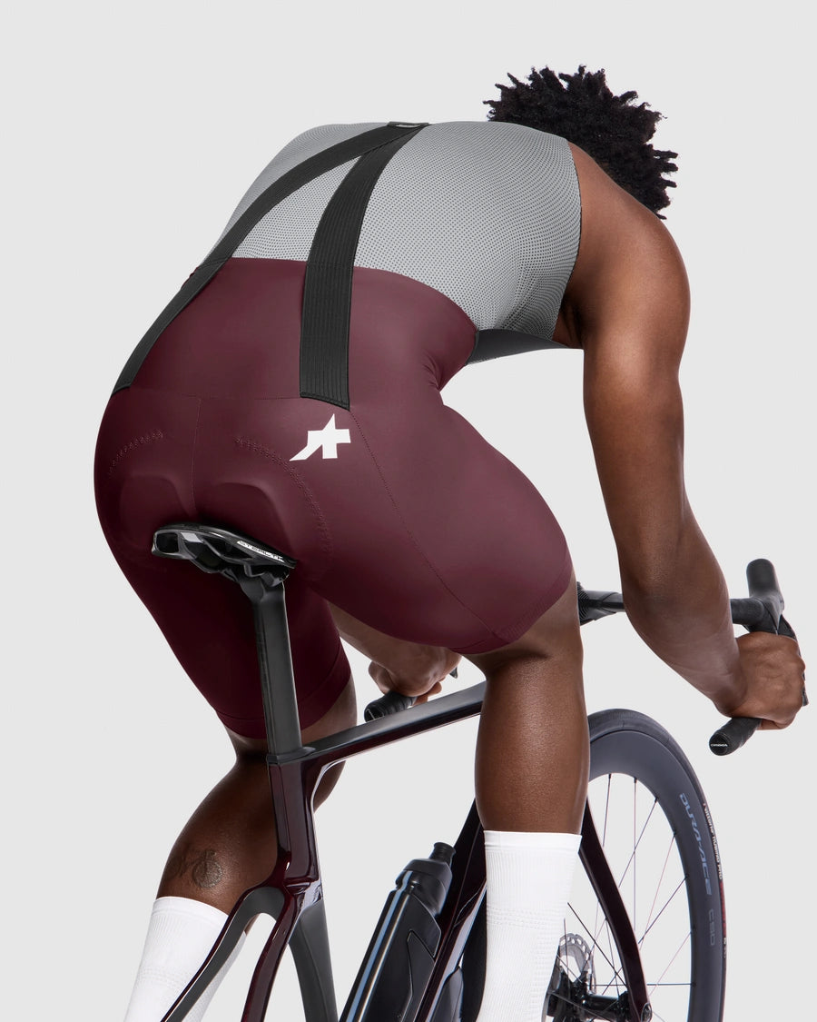 ASSOS MILLE GT S11 Burgundy Red Bib Short