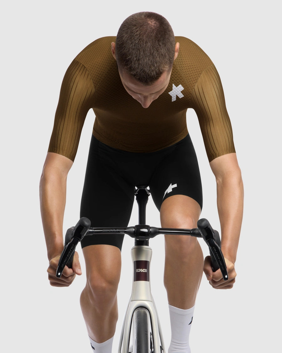 ASSOS EQUIPE RSR S11 Dres s krátkým rukávem Khaki