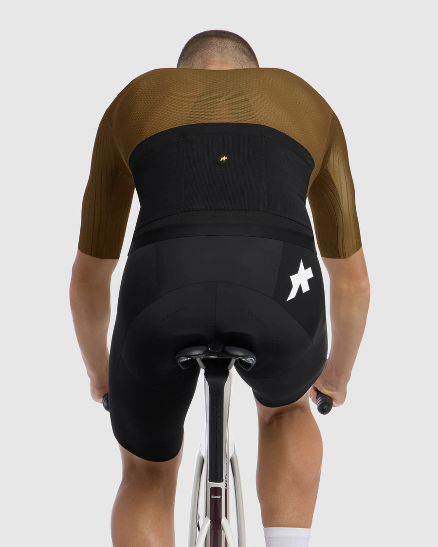 ASSOS EQUIPE RSR S11 Dres s krátkým rukávem Khaki