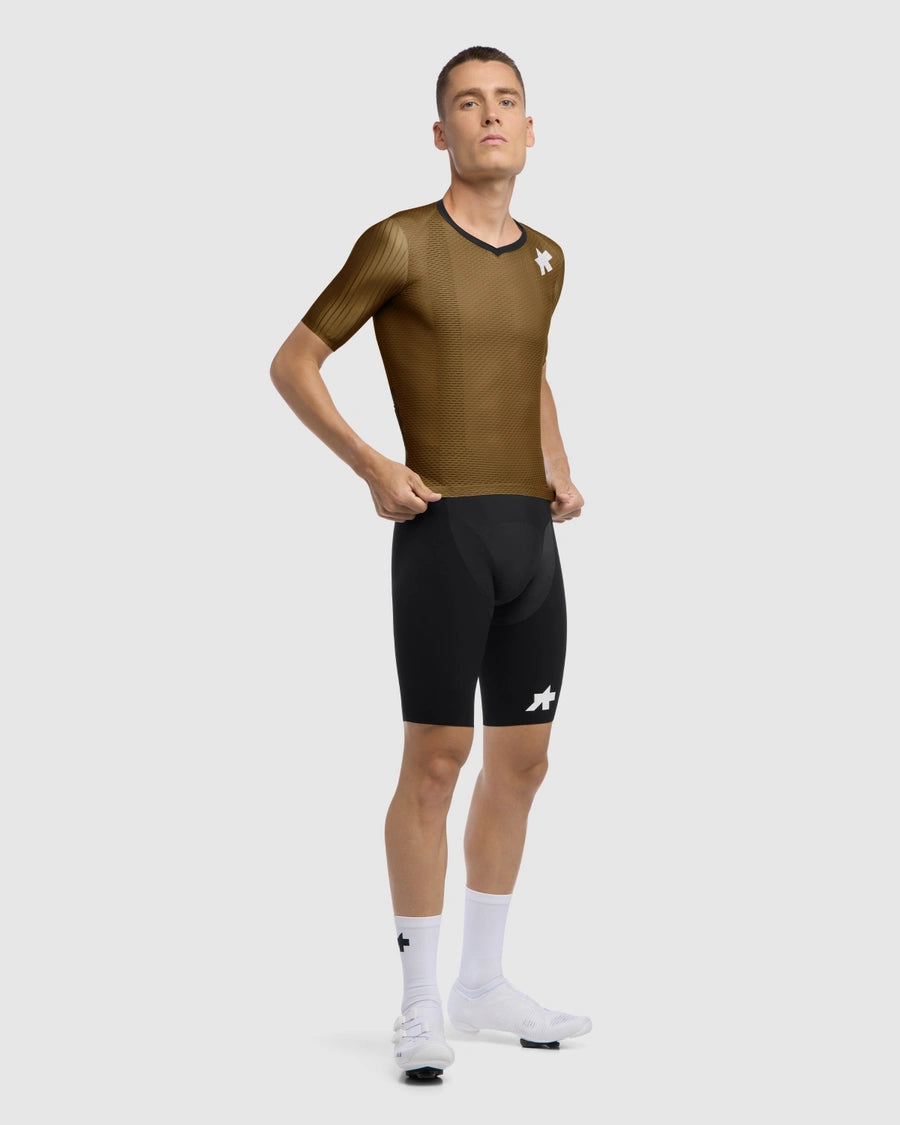 ASSOS EQUIPE RSR S11 Dres s krátkým rukávem Khaki