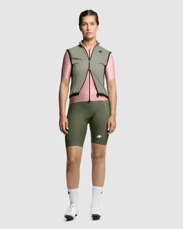 ASSOS UMA GT WIND S11 Dámská bunda bez rukávů Zelená