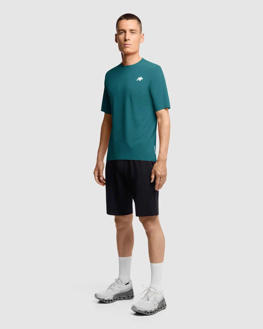 ASSOS TACTICA POST RIDE T5 Dres s krátkým rukávem Deep Petrol