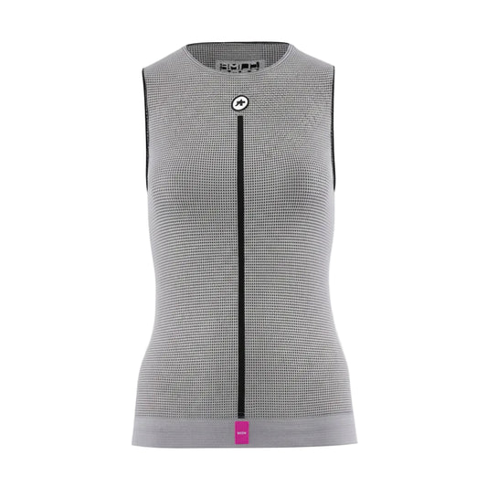 Dámské bezrukávové spodní prádlo ASSOS NS SKIN LAYER P1, šedé