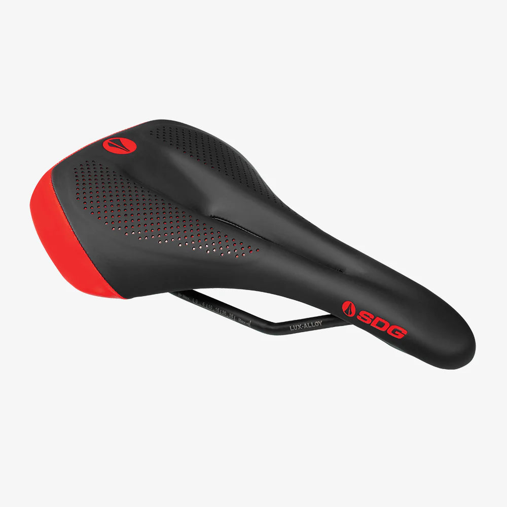 Dámské sedlo SDG ALLURE V2 Lux-Alloy Rails Black/Red