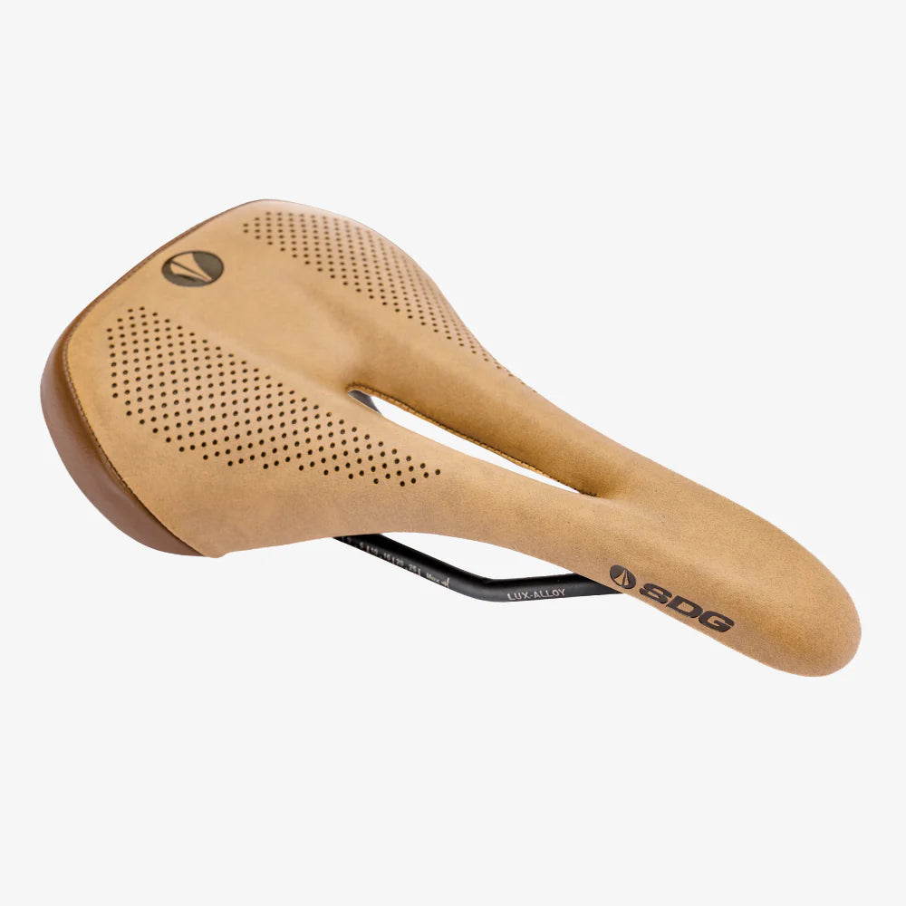 Dámské sedlo SDG ALLURE V2 Rails Lux-Alloy Brown Saddle