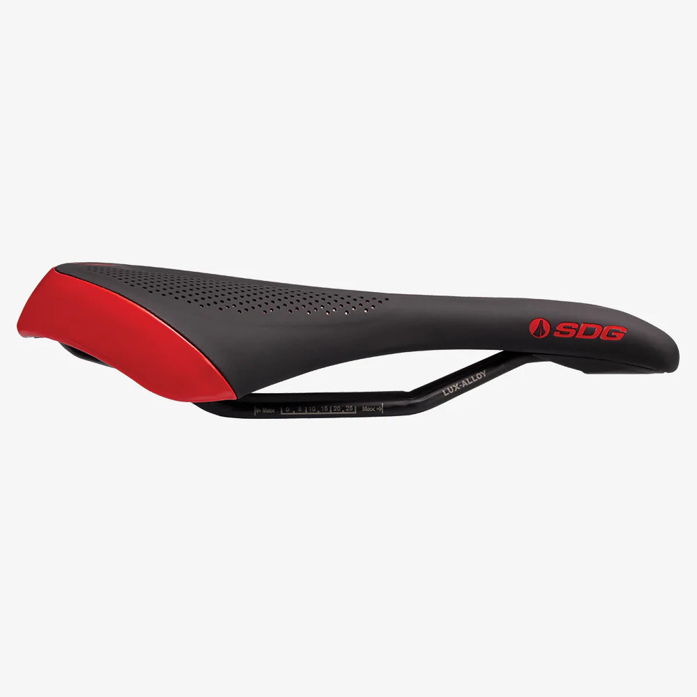 Dámské sedlo SDG ALLURE V2 Lux-Alloy Rails Black/Red