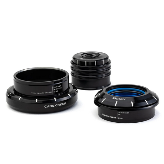 Hlavové složení CANE CREEK 110 Ceramic Tapered , 1 1/8"-1.5", ZS44/28.6/H8 | EC44/40/H12, černá/stříbrná