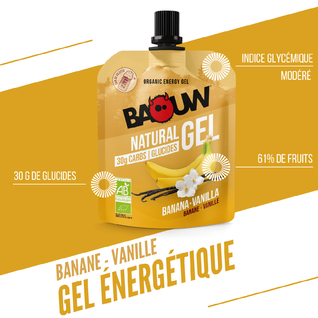 BAOUW ORGANIC Banánovo-vanilkový energetický gel (85g)