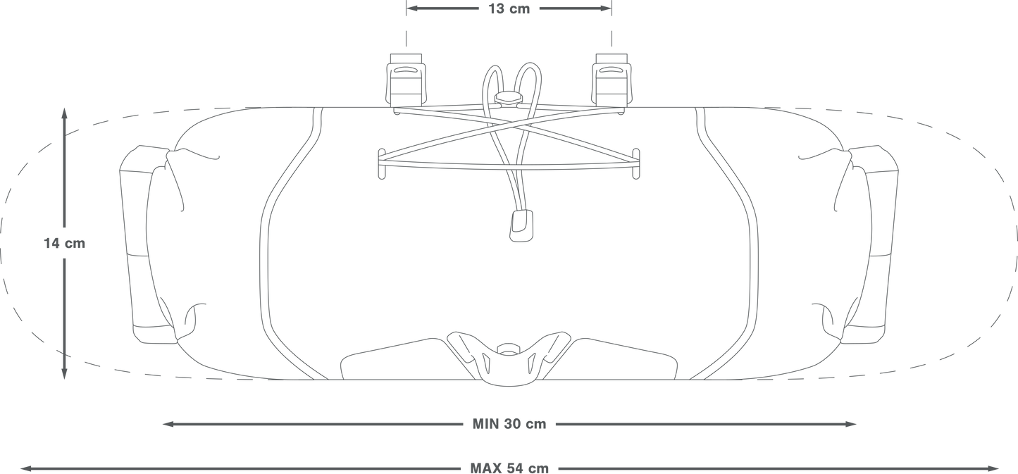 Brašna na řídítka APIDURA BACKCOUNTRY HANDLERBAR PACK 11 L Black Grey