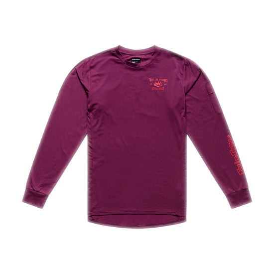 TROY LEE DESIGNS RUCKUS RIDE LOCKDOWN Dres s dlouhým rukávem Sangria