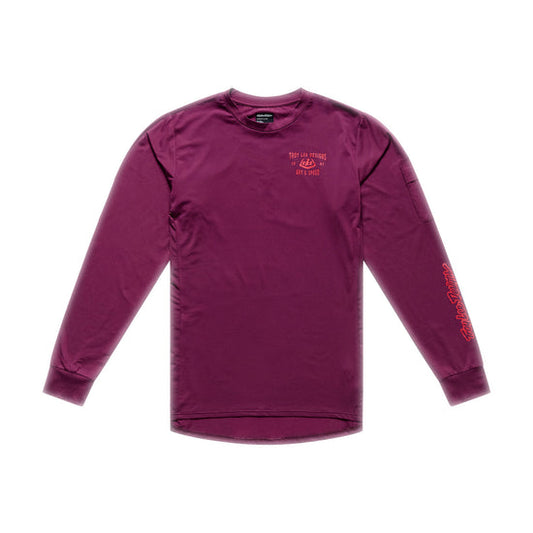 TROY LEE DESIGNS RUCKUS RIDE LOCKDOWN Dres s dlouhým rukávem Sangria