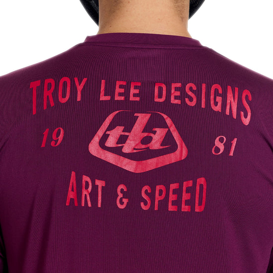 TROY LEE DESIGNS RUCKUS RIDE LOCKDOWN Dres s dlouhým rukávem Sangria