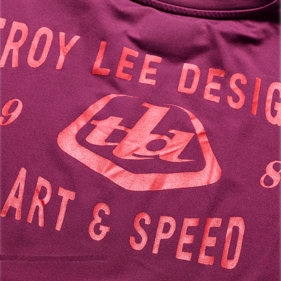 TROY LEE DESIGNS RUCKUS RIDE LOCKDOWN Dres s dlouhým rukávem Sangria