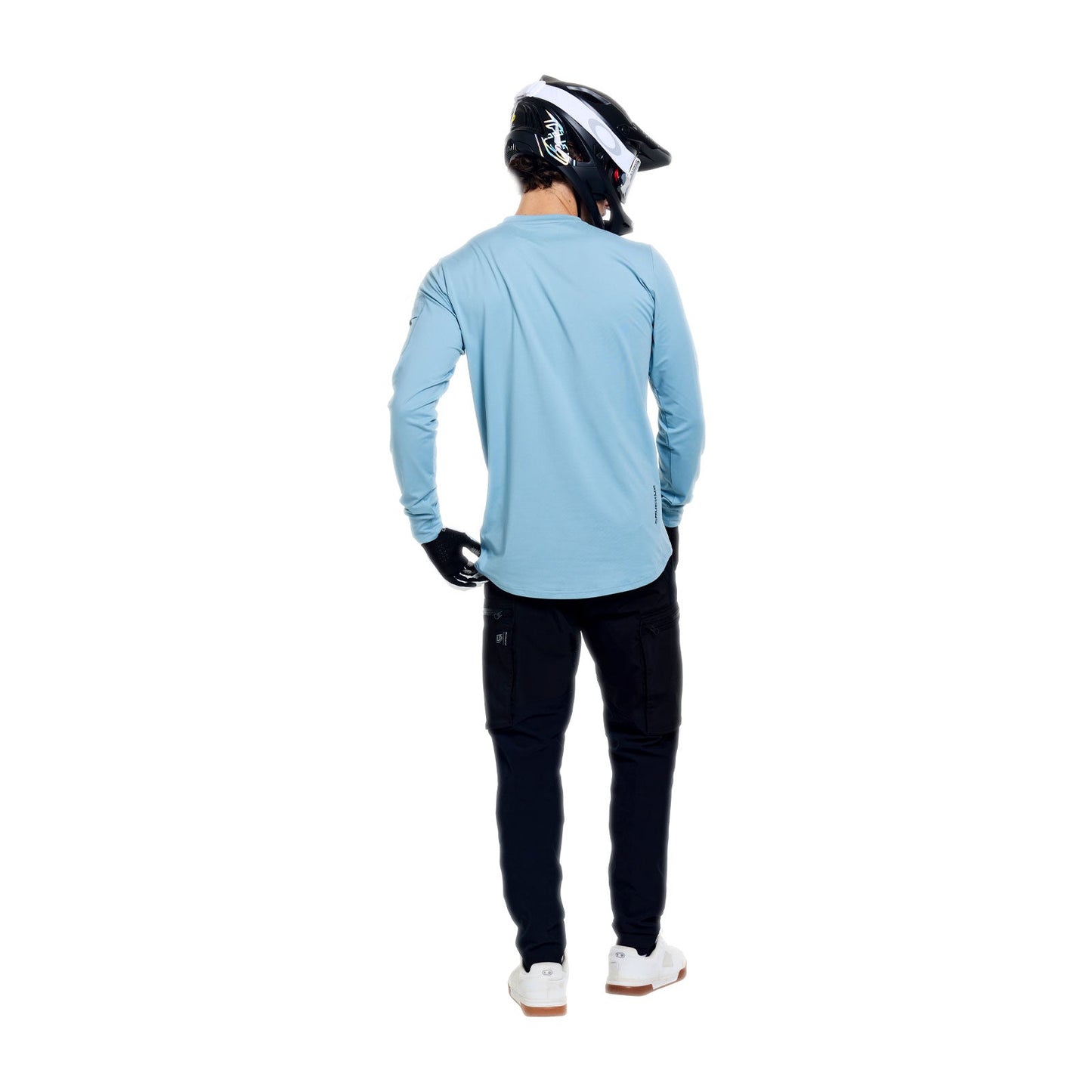 TROY LEE DESIGNS RUCKUS RIDE WAVES Dres s dlouhým rukávem modrý