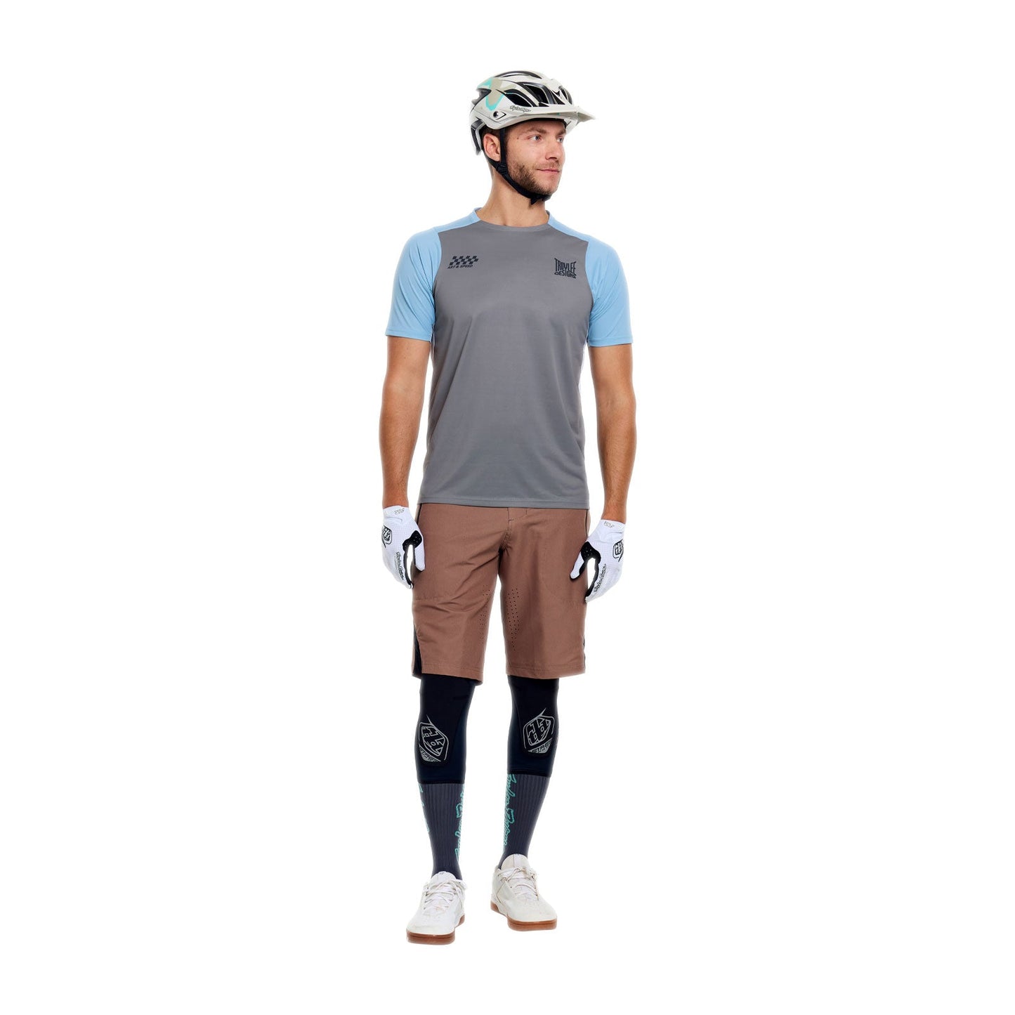 TROY LEE DESIGNS SKYLINE PRO FANGS ARMY Dres s krátkým rukávem Khaki