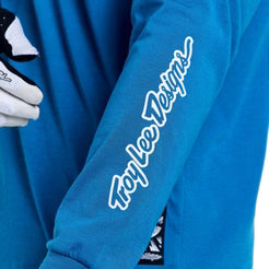 TROY LEE DESIGNSSKYLINE RIDE ONE EYE AERO Dres s dlouhým rukávem modrý