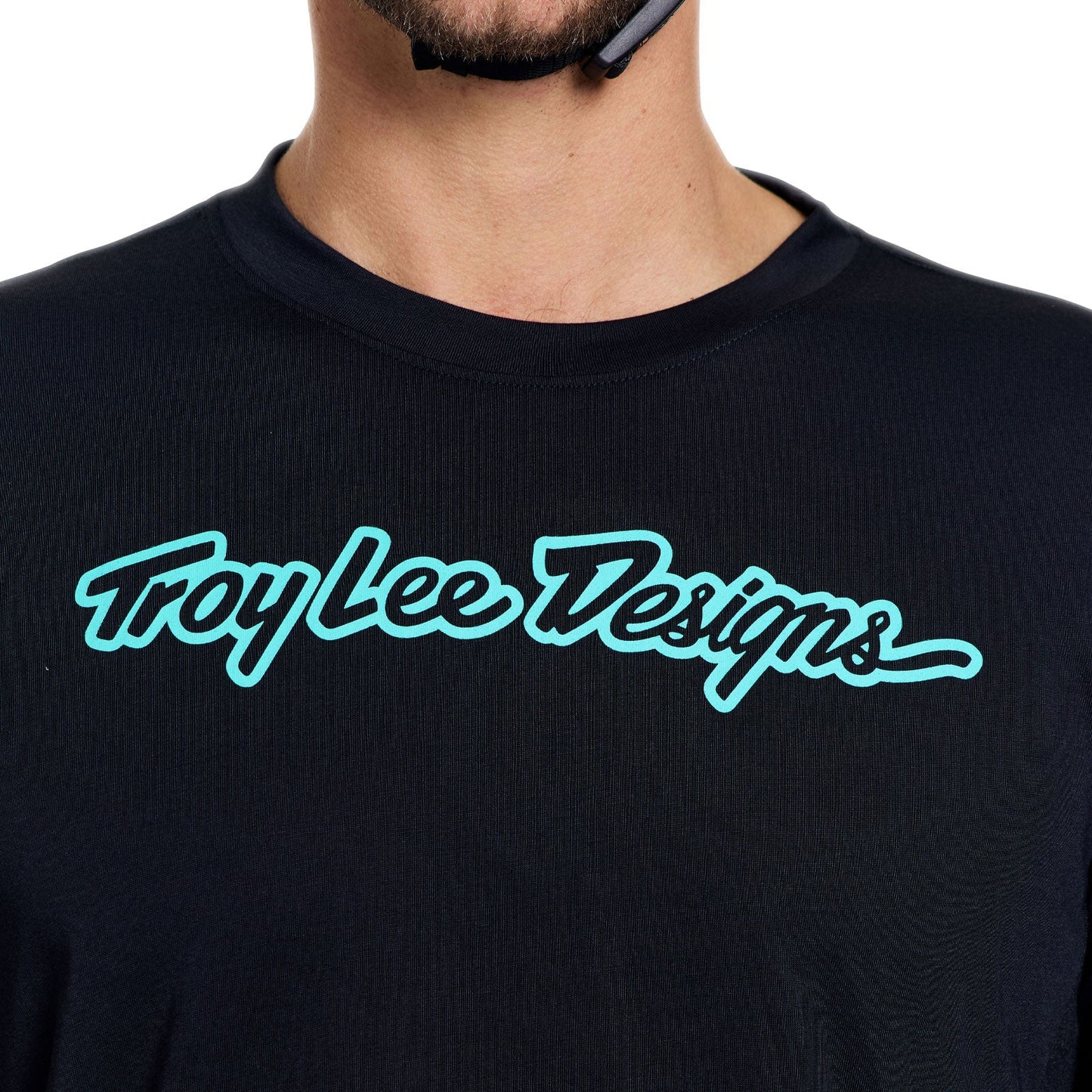 TROY LEE DESIGNS SKYLINE RIDE SIGNATURE Dres s dlouhým rukávem černý/tyrkysový