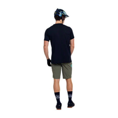 TROY LEE DESIGNS SKYLINE RIDE SIGNATURE Dres s krátkým rukávem černý/tyrkysový