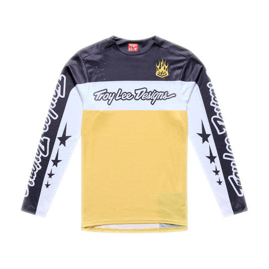 TROY LEE DESIGNS SPRINT PRO YO MOTO Dres s dlouhým rukávem Black/Yellow